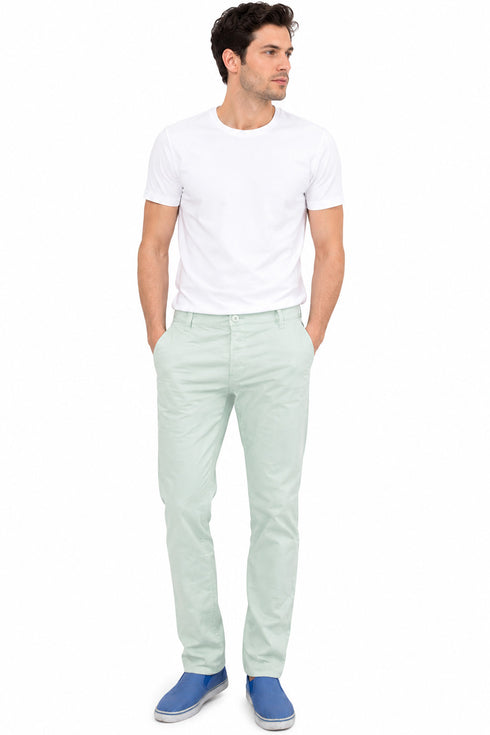 Men’s Slim Fit Cotton Chinos - Casual Trousers