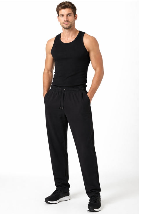 Mens Open Hem Jogging Bottom