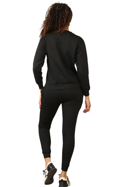 Ladies Plain Long Sleeve Tracksuit