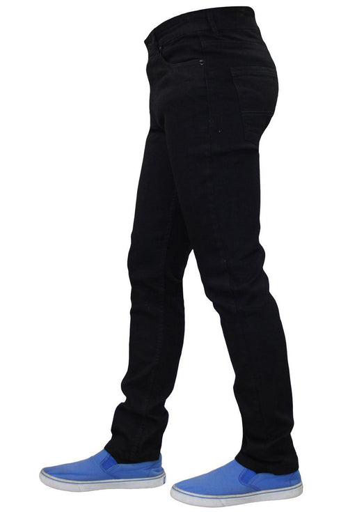 Mens Black Super Skinny Jeans - TF021