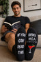 Men's Black Novelty Socks