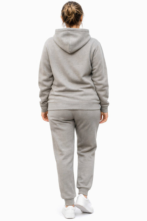 Women’s Hooded Tracksuit Set – Zip Up Hoodie & Joggers Lounge-wear Set