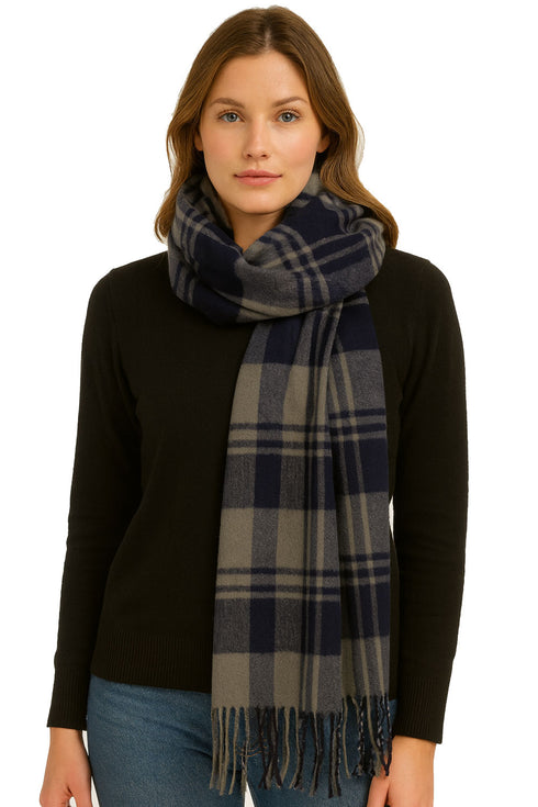 Stylish Unisex Winter Muffler – Soft Knit Wool Blend Scarf