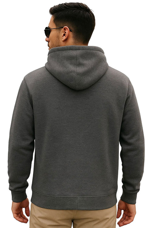 Plain Polyester Pullover Hoodie
