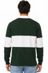 Men’s Long Sleeve Single Striped Rugby Polo Shirt