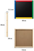 Kids Double-Sided Wooden Easel – Chalkboard & Whiteboard with Accessories