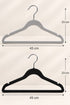 20 Pack Velvet Clothes Hangers with Non-Slip Bar and Shoulder Notches