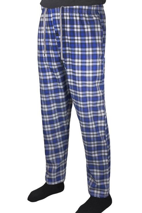 2 Pack Mens Adjustable Drawstring Sleepwear Pyjamas