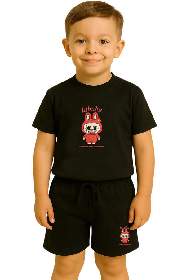 Kids Cartoon T-Shirt and Shorts Set – Summer Outfit for Boys & Girls