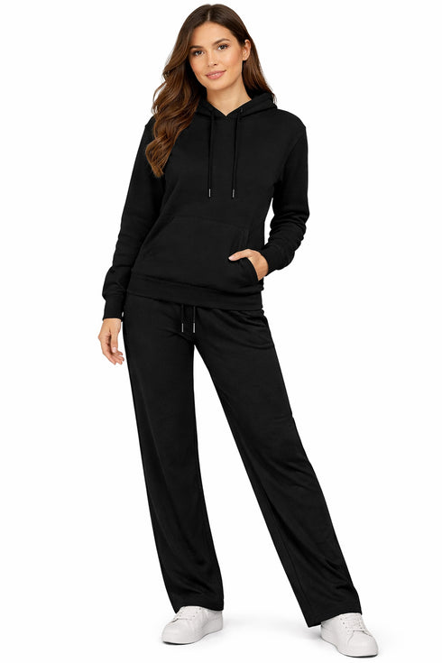 Women’s Fleece Tracksuit Set – Hoodie & Joggers Matching Loungewear