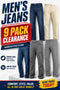 9 Pack Men’s Jeans Clearance Bundle - From £3.33 Per Unit
