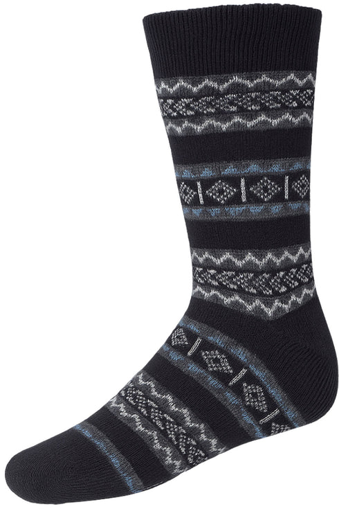 Men’s Winter Warm Gripper Socks – Colorful Knitted Patterned Cotton Socks