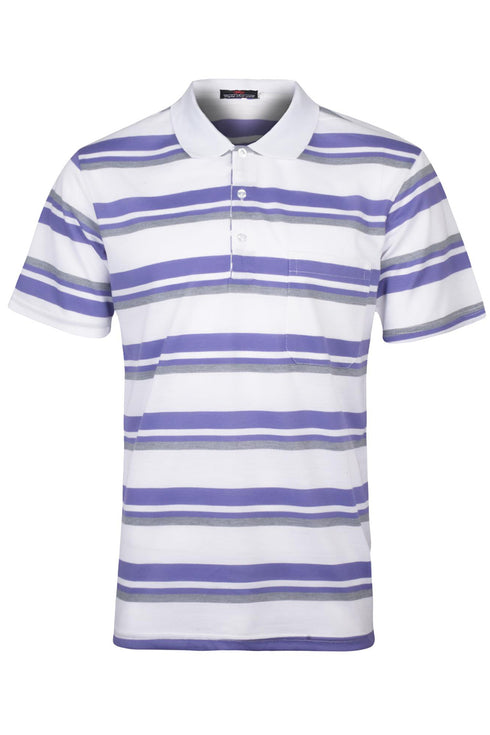 Mens Striped Polo Collar Shirts
