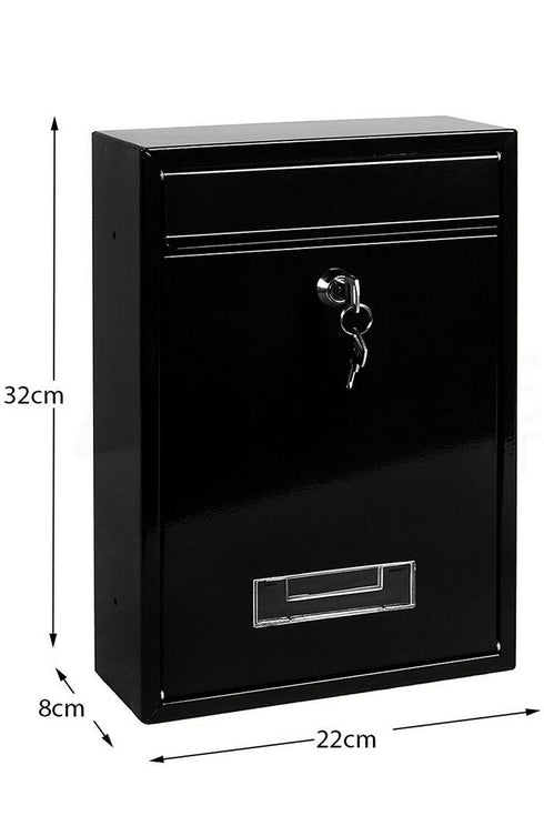 Lockable Wall Mounted Steel Mailbox