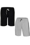 2 Pack Mens Cotton Loungewear Shorts