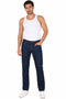 Men’s Straight Fit Denim Jeans – Dark Blue & Black Casual Jeans