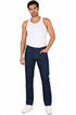 Men’s Straight Fit Denim Jeans – Dark Blue & Black Casual Jeans