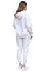 Womens White Pullover Tracksuit