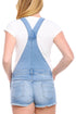 Ladies Light Wash Denim Stretchable Dungaree