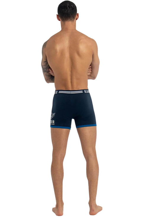 5 Pack Kandor Men’s Boxer Briefs Multipack – Cotton Stretch Underwear with Camo, Solid & Contrast Waistband