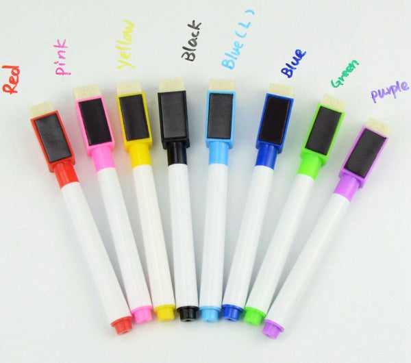 8 Colour Magnetic White Board Markers