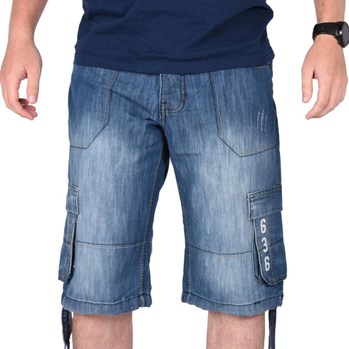Mens Knee Length Cargo Shorts