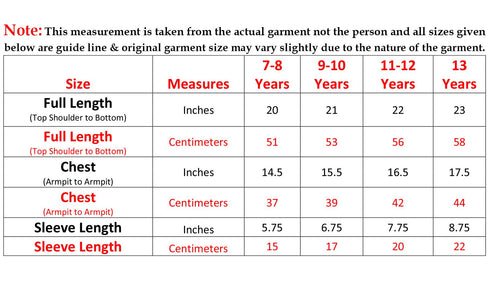 7 Pack Kids Plain Cotton Blend T-shirts