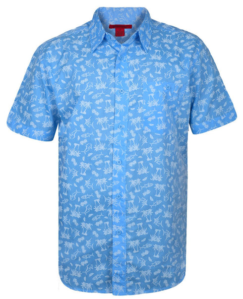6 Pack Mens Beach Hawaiian Shirt Short Sleeve Summer Shirt