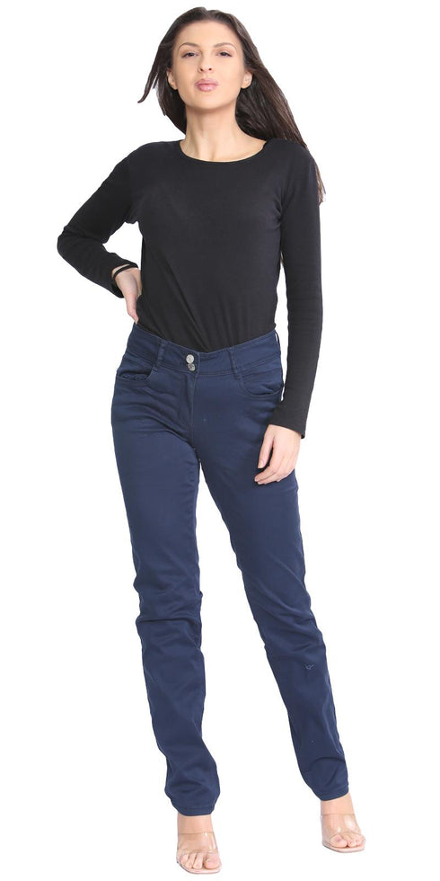 True Face Women's Chino Trousers Wash OG_W_Chino_ST2_BlkW_16