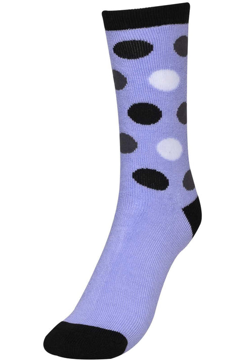Women’s Colorful Polka Dot Socks – Fun Crew Socks Multipack (3, 6, 12 Pairs)