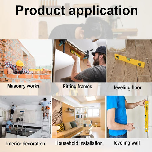 3 Pack High Accuracy Magnetic Spirit Level Set