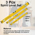 3 Pack High Accuracy Magnetic Spirit Level Set