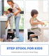 Foldable Plastic Step Stool with Non-Slip Surface