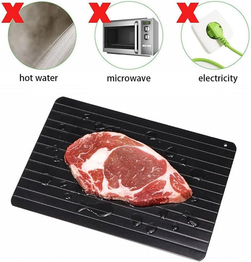 2 Pack Aluminium Quick Defrost Food Plate