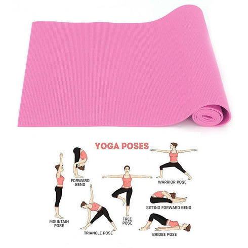 Non-Slip Yoga Mat for Exercise & Fitness With Carry Strap