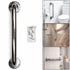 Evekare Classic LED Grab Rail 450mm – Stainless Steel Bathroom Safety Support Bar with Motion-Activated Light