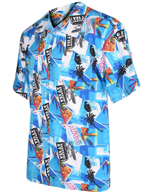 3 Pack Mens Hawaiian Shirt Short Sleeve Summer Beach