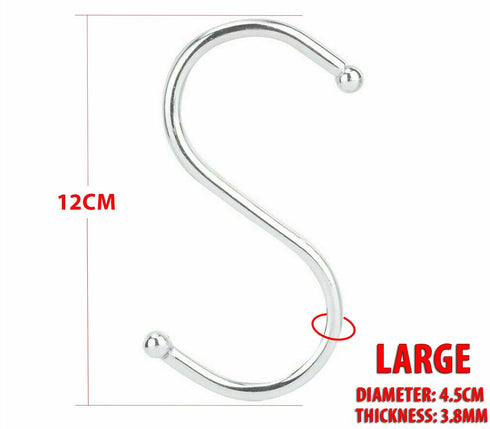 Anti-Rust Stainless Steel Metal Hooks - 10/20/50 Pack