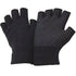 Unisex Half Finger Grip Gloves – Black Winter Warm Knitted Gloves for Men & Women