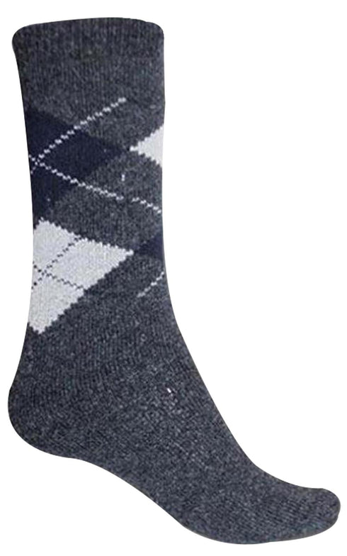 Assorted Mens Polycotton Thermal Socks - Pack of 12