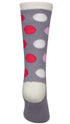 Women’s Colorful Polka Dot Socks – Fun Crew Socks Multipack (3, 6, 12 Pairs)