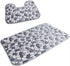 2 Pack Pebble Bath and Pedestal Mat