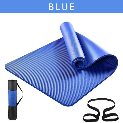 Non-Slip Yoga Mat for Exercise & Fitness With Carry Strap