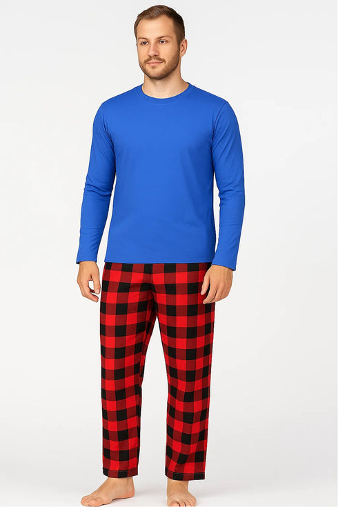 Mens Long Sleeve Lounge Pyjama Set