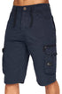 Crosshatch Mens Knee Length Cargo Shorts