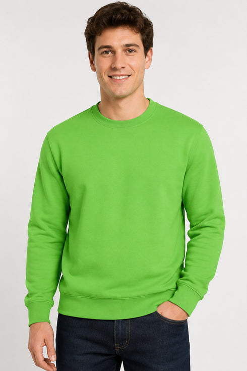 Lime Green Crew Neck Sweatshirt