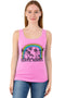 Women’s Slogan Print Racer Back Vest Top