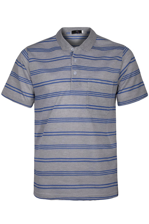 Mens Striped Polo Collar Shirts