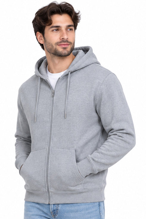 Men's Cotton Blend Zipper Hoodie