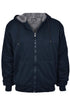 Mens Thick Warm Fleece Fur Lined Hoodie